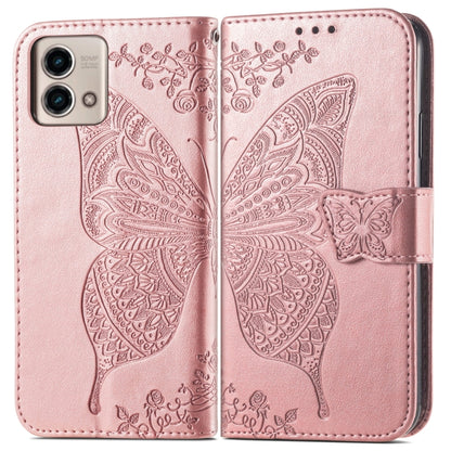 Butterfly Love Flower Embossed Leather Phone Case, For Motorola Moto G Stylus 5G 2023, For Nokia C3, For OnePlus Nord CE 3 Lite