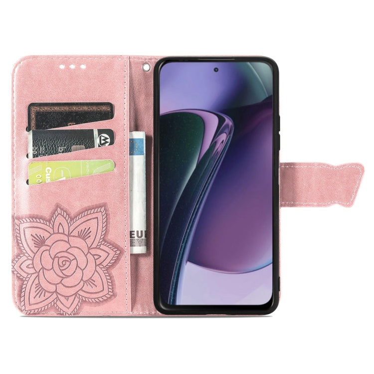 Butterfly Love Flower Embossed Leather Phone Case, For Motorola Moto G Stylus 5G 2023, For Nokia C3, For OnePlus Nord CE 3 Lite