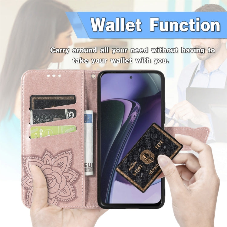 Butterfly Love Flower Embossed Leather Phone Case, For Motorola Moto G Stylus 5G 2023, For Nokia C3, For OnePlus Nord CE 3 Lite