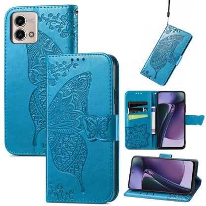 Butterfly Love Flower Embossed Leather Phone Case, For Motorola Moto G Stylus 5G 2023, For Nokia C3, For OnePlus Nord CE 3 Lite