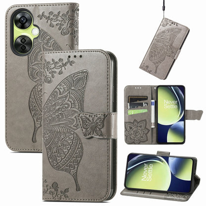 Butterfly Love Flower Embossed Leather Phone Case, For Motorola Moto G Stylus 5G 2023, For Nokia C3, For OnePlus Nord CE 3 Lite