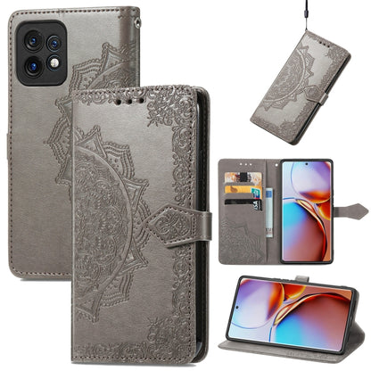 Mandala Flower Embossed Leather Phone Case, For Motorola Moto X40, For OnePlus Nord CE 3 Lite, For OPPO Find X6 Pro, For OPPO Find X6