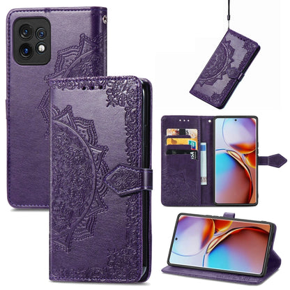 Mandala Flower Embossed Leather Phone Case, For Motorola Moto X40, For OnePlus Nord CE 3 Lite, For OPPO Find X6 Pro, For OPPO Find X6