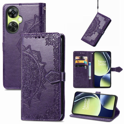 Mandala Flower Embossed Leather Phone Case, For Motorola Moto X40, For OnePlus Nord CE 3 Lite, For OPPO Find X6 Pro, For OPPO Find X6