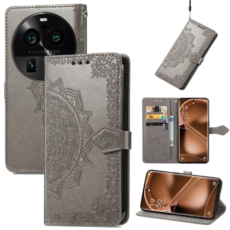 Mandala Flower Embossed Leather Phone Case, For Motorola Moto X40, For OnePlus Nord CE 3 Lite, For OPPO Find X6 Pro, For OPPO Find X6