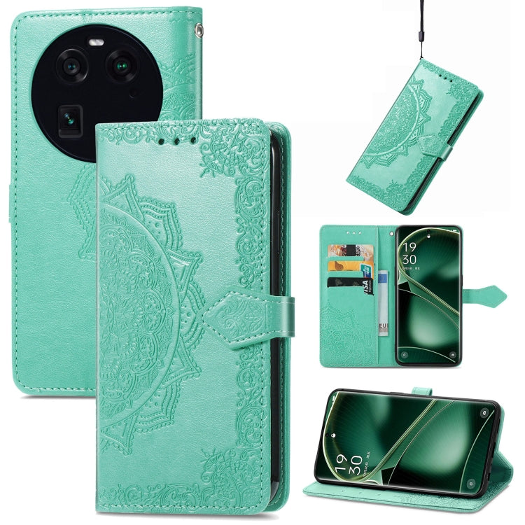 Mandala Flower Embossed Leather Phone Case, For Motorola Moto X40, For OnePlus Nord CE 3 Lite, For OPPO Find X6 Pro, For OPPO Find X6