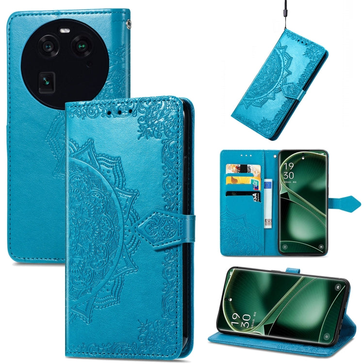 Mandala Flower Embossed Leather Phone Case, For Motorola Moto X40, For OnePlus Nord CE 3 Lite, For OPPO Find X6 Pro, For OPPO Find X6