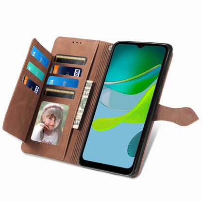 Embossed Flower Zipper Leather Phone Case, For Motorola Moto E13, For Motorola Moto G23, For OnePlus Nord CE 3 Lite, For OPPO Find X6 Pro