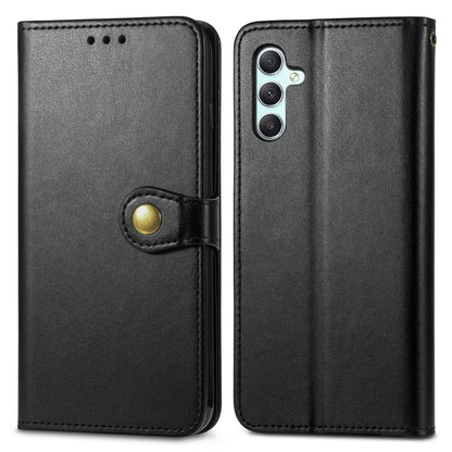Retro Solid Color Buckle Leather Phone Case, For Galaxy A34 5G, For Galaxy A54 5G