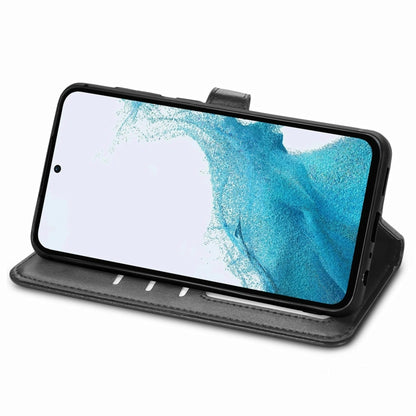 Retro Solid Color Buckle Leather Phone Case, For Samsung Galaxy A54 5G