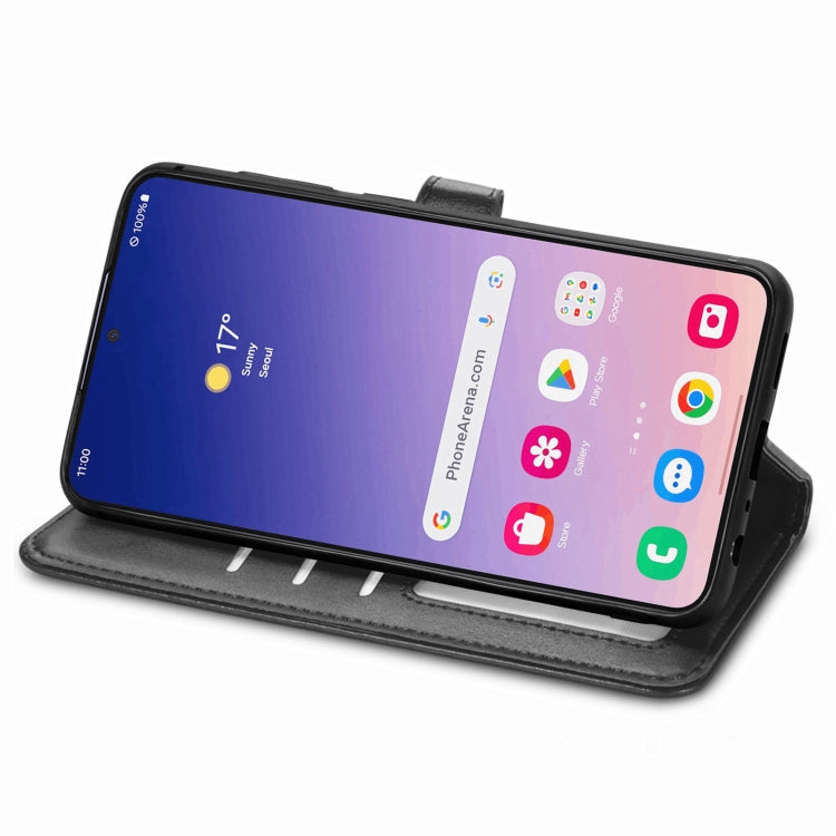 Retro Solid Color Buckle Leather Phone Case, For Samsung Galaxy S24+ 5G, For Samsung Galaxy S24 5G, For Samsung Galaxy A15, For Samsung Galaxy A34 5G