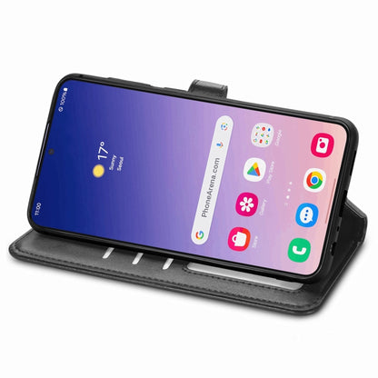 Retro Solid Color Buckle Leather Phone Case, For Samsung Galaxy S24+ 5G, For Samsung Galaxy S24 5G, For Samsung Galaxy A15, For Samsung Galaxy A34 5G