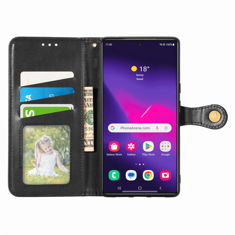 Retro Solid Color Buckle Leather Phone Case, For Galaxy S24 Ultra 5G, For Galaxy S24+ 5G, For Galaxy S24 5G, For Galaxy A15