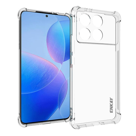 ENKAY Hat-Prince Transparent TPU Shockproof Phone Case, For Redmi K70 Pro, For Xiaomi 13T 5G, For Redmi 12 4G Global, For Redmi Note 12S, For Xiaomi Civi 3 5G, For Redmi Note 17 Pro+ / Max Global 163.4mm, For Redmi 17 4G / 5G Global 170mm