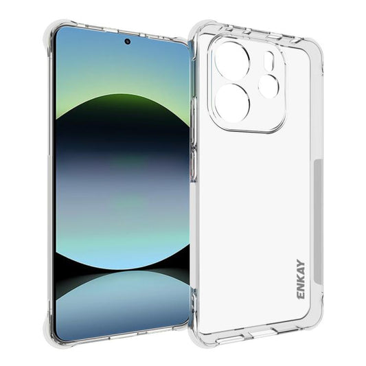 ENKAY Hat-Prince Transparent TPU Shockproof Phone Case, For Redmi Note 14 4G 164.84mm, For Xiaomi 15 Ultra, For Xiaomi Poco X7 Pro 5G, For Xiaomi Poco M7 Pro 5G, For Redmi Note 14 Pro 4G, For Redmi Note 14 4G 163.25mm, For Xiaomi 15 Pro, For Xiaomi 15 ...