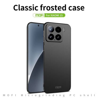 MOFI Micro-Frosted PC Ultra-thin Hard Phone Case, For Xiaomi 15, For Xiaomi Redmi Note 14 Pro+, For Xiaomi 14T Pro, For Xiaomi 14T, For Xiaomi Poco F6 Pro, For Xiaomi Poco F6 / Redmi Turbo 3, For Xiaomi Civi 4 Pro, For Xiaomi Redmi Note 13 Pro 4G