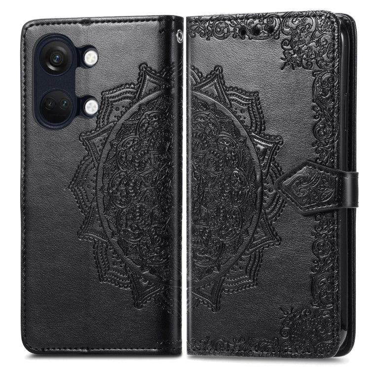 Mandala Flower Embossed Leather Phone Case, For OnePlus Ace 2v, For OnePlus  Nord 3