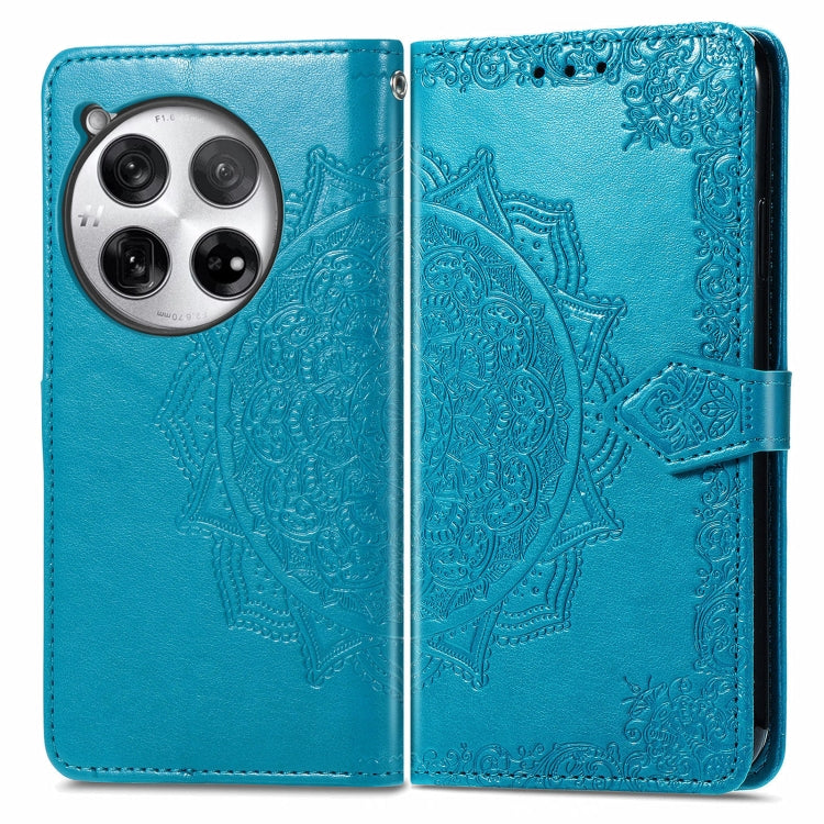 Mandala Flower Embossed Leather Phone Case, For OnePlus Ace 6 Ultra, For OnePlus Ace 3, For OnePlus 12R, For OnePlus 12