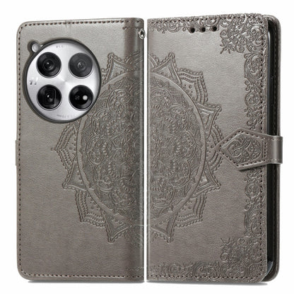 Mandala Flower Embossed Leather Phone Case, For OnePlus Ace 6 Ultra, For OnePlus Ace 3, For OnePlus 12R, For OnePlus 12