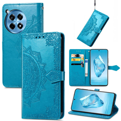 Mandala Flower Embossed Leather Phone Case, For OnePlus Ace 6 Ultra, For OnePlus Ace 3, For OnePlus 12R, For OnePlus 12