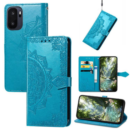 Mandala Flower Embossed Leather Phone Case, For OnePlus Ace 6 Ultra, For OnePlus Ace 3, For OnePlus 12R, For OnePlus 12