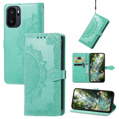 Mandala Flower Embossed Leather Phone Case, For OnePlus Ace 6 Ultra, For OnePlus Ace 3, For OnePlus 12R, For OnePlus 12