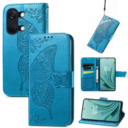 Butterfly Love Flower Embossed Leather Phone Case, For OnePlus 12R, For OnePlus 12, For OnePlus Ace 2V