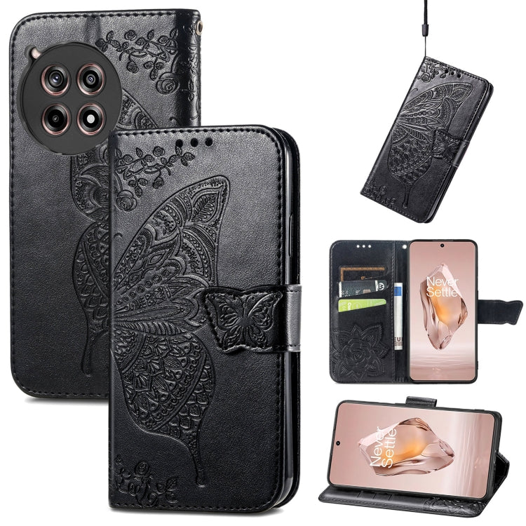 Butterfly Love Flower Embossed Leather Phone Case, For Oneplus Ace 6 Ultra, For OnePlus Nord 4, For OnePlus Ace 3