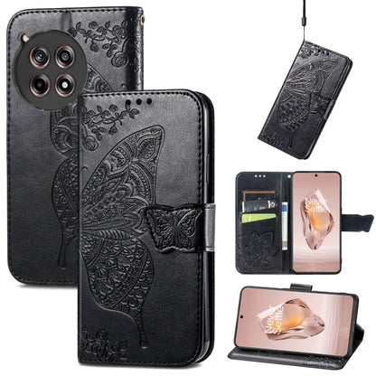 Butterfly Love Flower Embossed Leather Phone Case, For Oneplus Ace 6 Ultra, For OnePlus Nord 4, For OnePlus Ace 3