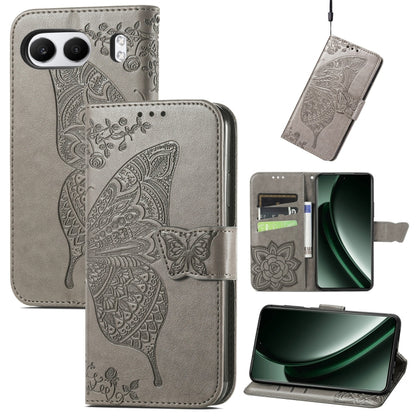 Butterfly Love Flower Embossed Leather Phone Case, For Oneplus Ace 6 Ultra, For OnePlus Nord 4, For OnePlus Ace 3