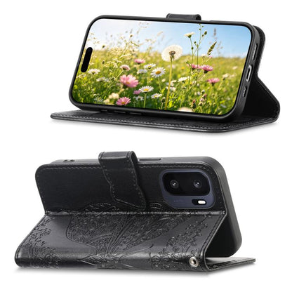 Butterfly Love Flower Embossed Leather Phone Case, For Oneplus Ace 6 Ultra, For OnePlus Nord 4, For OnePlus Ace 3
