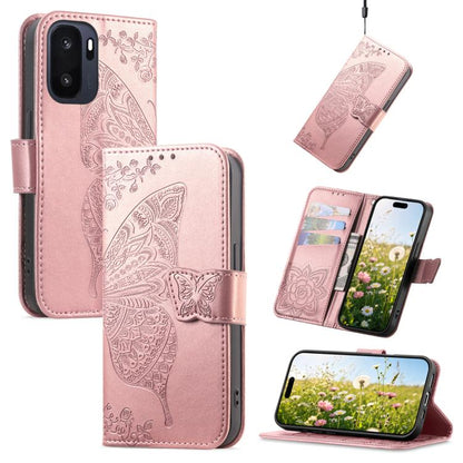 Butterfly Love Flower Embossed Leather Phone Case, For Oneplus Ace 6 Ultra, For OnePlus Nord 4, For OnePlus Ace 3