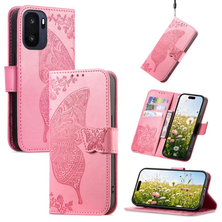 Butterfly Love Flower Embossed Leather Phone Case, For Oneplus Ace 6 Ultra, For OnePlus Nord 4, For OnePlus Ace 3