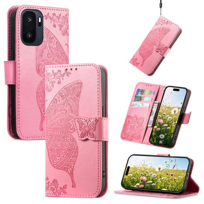 Butterfly Love Flower Embossed Leather Phone Case, For Oneplus Ace 6 Ultra, For OnePlus Nord 4, For OnePlus Ace 3