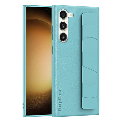 Skin Elastic Wrist Grip Back Cover Phone Case, For Samsung Galaxy S24+ 5G, For Samsung Galaxy S24 5G, For Samsung Galaxy S23 Ultra 5G, For Samsung Galaxy S23+ 5G