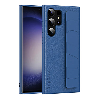 Skin Elastic Wrist Grip Back Cover Phone Case, For Samsung Galaxy S24+ 5G, For Samsung Galaxy S24 5G, For Samsung Galaxy S23 Ultra 5G, For Samsung Galaxy S23+ 5G