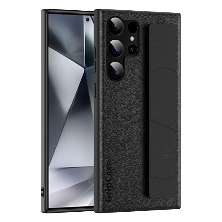 Skin Elastic Wrist Grip Back Cover Phone Case, For Samsung Galaxy S25 5G, For Samsung Galaxy S25+ 5G, For Samsung Galaxy S25 Ultra 5G, For Samsung Galaxy S24 Ultra 5G