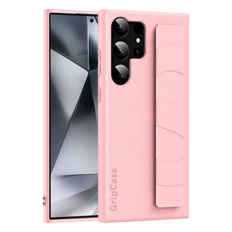 Skin Elastic Wrist Grip Back Cover Phone Case, For Samsung Galaxy S25 5G, For Samsung Galaxy S25+ 5G, For Samsung Galaxy S25 Ultra 5G, For Samsung Galaxy S24 Ultra 5G