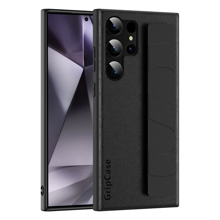 Skin Elastic Wrist Grip Back Cover Phone Case, For Samsung Galaxy S25 5G, For Samsung Galaxy S25+ 5G, For Samsung Galaxy S25 Ultra 5G, For Samsung Galaxy S24 Ultra 5G