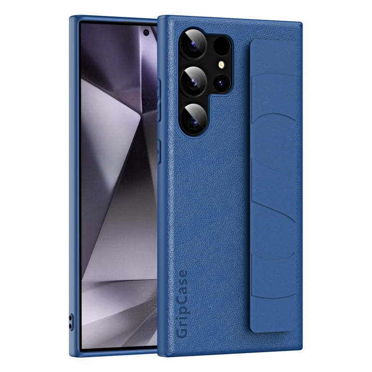 Skin Elastic Wrist Grip Back Cover Phone Case, For Samsung Galaxy S25 5G, For Samsung Galaxy S25+ 5G, For Samsung Galaxy S25 Ultra 5G, For Samsung Galaxy S24 Ultra 5G