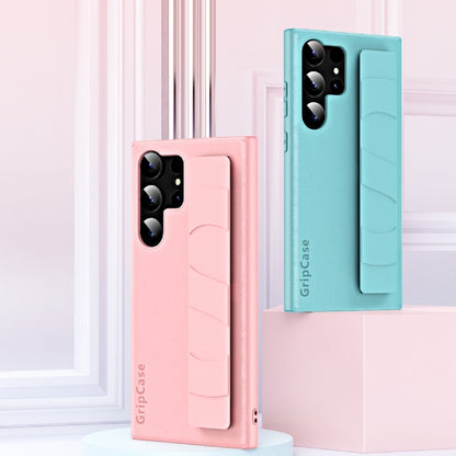 Skin Elastic Wrist Grip Back Cover Phone Case, For Samsung Galaxy S25 5G, For Samsung Galaxy S25+ 5G, For Samsung Galaxy S25 Ultra 5G, For Samsung Galaxy S24 Ultra 5G