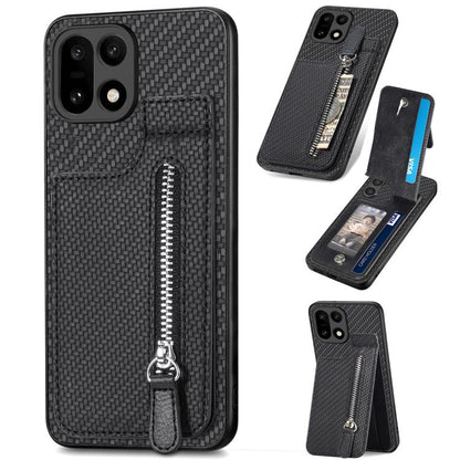 Carbon Fiber Vertical Flip Zipper Phone Case, For OnePlus Ace 6 / 6T / 15R, For OnePlus 15, For Oneplus Nord CE 3 Lite, For OnePlus Nord CE 2 Lite