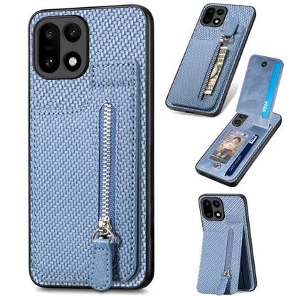 Carbon Fiber Vertical Flip Zipper Phone Case, For OnePlus Ace 6 / 6T / 15R, For OnePlus 15, For Oneplus Nord CE 3 Lite, For OnePlus Nord CE 2 Lite