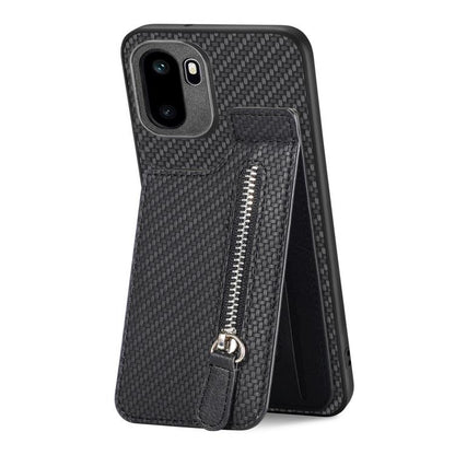 Carbon Fiber Vertical Flip Zipper Phone Case, For OnePlus Ace 6 / 6T / 15R, For OnePlus 15, For Oneplus Nord CE 3 Lite, For OnePlus Nord CE 2 Lite