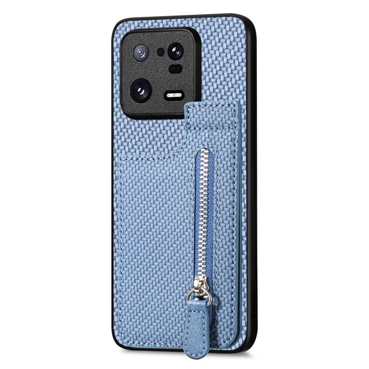 Carbon Fiber Vertical Flip Zipper Phone Case, For Redmi Turbo 4, For Xiaomi Poco X7 Pro, For Redmi Note 12 5G, For Xiaomi 13 Pro