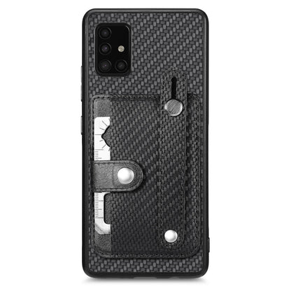 Wristband Kickstand Wallet Back Phone Case with Tool Knife, For Samsung Galaxy S21 Ultra 5G, For Samsung Galaxy A51 5G, For Samsung Galaxy S20, For Samsung Galaxy A50