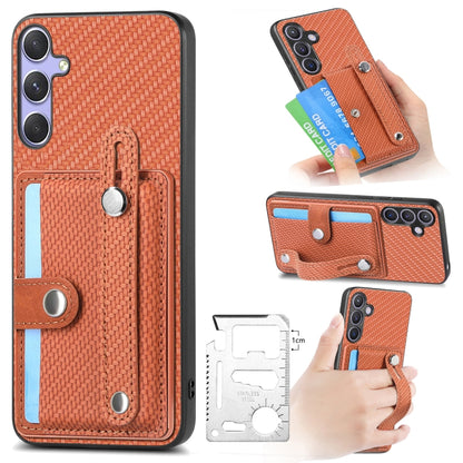 Wristband Kickstand Wallet Back Phone Case with Tool Knife, For Samsung Galaxy A36, For Samsung Galaxy S25 5G, For Samsung Galaxy S25+ 5G, For Samsung Galaxy S25 Ultra 5G