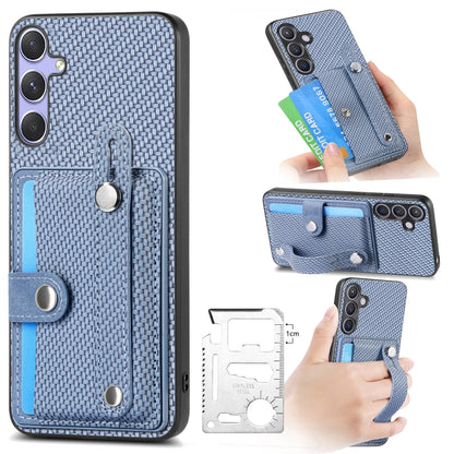 Wristband Kickstand Wallet Back Phone Case with Tool Knife, For Samsung Galaxy A36, For Samsung Galaxy S25 5G, For Samsung Galaxy S25+ 5G, For Samsung Galaxy S25 Ultra 5G