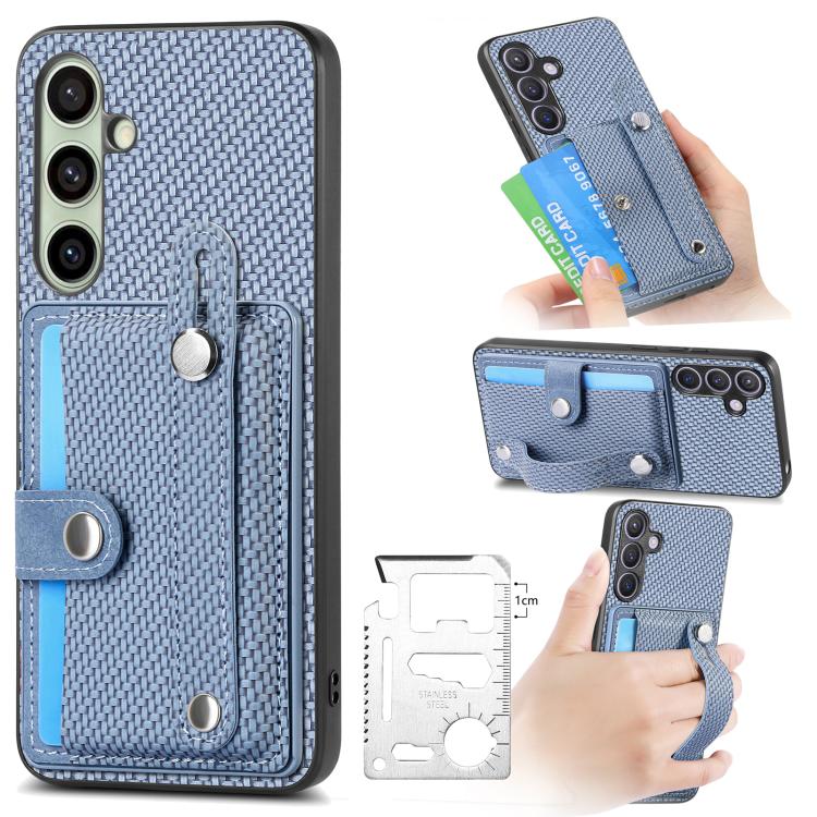Wristband Kickstand Wallet Back Phone Case with Tool Knife, For Samsung Galaxy A36, For Samsung Galaxy S25 5G, For Samsung Galaxy S25+ 5G, For Samsung Galaxy S25 Ultra 5G