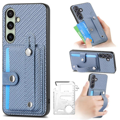 Wristband Kickstand Wallet Back Phone Case with Tool Knife, For Samsung Galaxy A36, For Samsung Galaxy S25 5G, For Samsung Galaxy S25+ 5G, For Samsung Galaxy S25 Ultra 5G